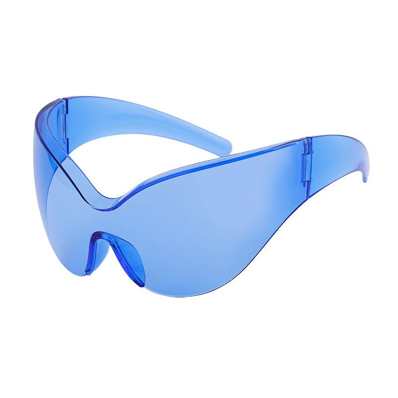 Wholesale Outdoor Cycling Windproof One-piece Large Frame Sunglasses